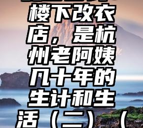 一件羊绒大衣改下要多少钱？楼下改衣店，是杭州老阿姨几十年的生计和生活（二）（改一件羊毛大衣多少钱）