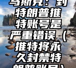 马斯克：封特朗普推特账号是严重错误（推特将永久封禁特朗普账号）