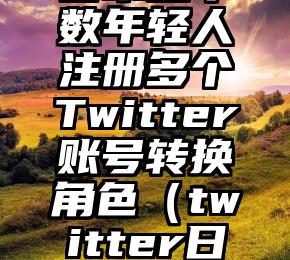 日本近半数年轻人注册多个Twitter账号转换角色（twitter日本名人）