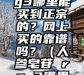 人参皂苷rg3哪里能买到正宗的？网上买的靠谱吗？（人参皂苷 rg 3哪里有卖?）