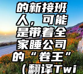 Twitter的新接班人，可能是带着全家睡公司的“卷王”（翻译Twitter）