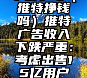 学会了吗（推特挣钱吗）推特广告收入下跌严重：考虑出售15亿用户名创收，