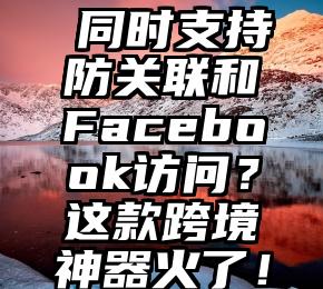 ​同时支持防关联和Facebook访问？这款跨境神器火了！