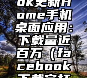 Facebook更新Home手机桌面应用：下载量近百万（facebook下载完打不开）