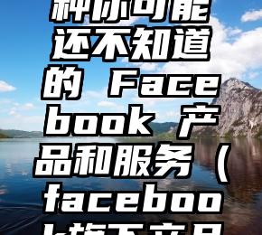 超过 60种你可能还不知道的 Facebook 产品和服务（facebook旗下产品）