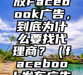 科普贴：投放Facebook广告，到底为什么要找代理商？（facebook发布广告不通过）