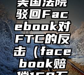 难逃反垄断制裁 美国法院驳回Facebook对FTC的反击（facebook赔偿160万用户6.5亿美元）