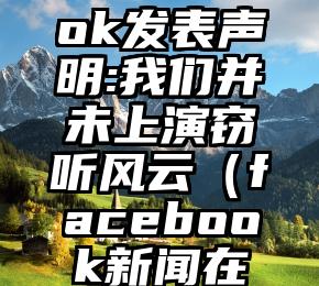 Facebook发表声明:我们并未上演窃听风云（facebook新闻在哪看）