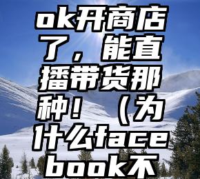 Facebook开商店了，能直播带货那种！（为什么facebook不能发消息）