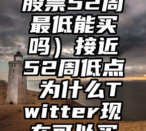 这都可以（股票52周最低能买吗）接近52周低点 为什么Twitter现在可以买了，