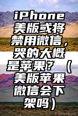 iPhone美版或将禁用微信，哭的大概是苹果？（美版苹果微信会下架吗）