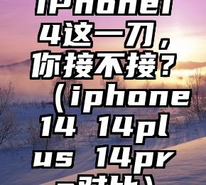 iPhone14这一刀，你接不接？（iphone14 14plus 14pro对比）