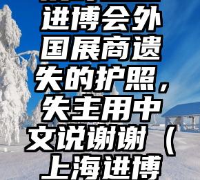 出租司机及时送还进博会外国展商遗失的护照，失主用中文说谢谢（上海进博会出租车图片）