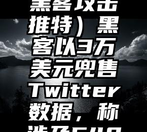 燃爆了（黑客攻击推特）黑客以3万美元兜售Twitter数据，称涉及540万用户，