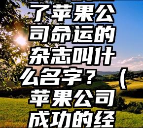 那本决定了苹果公司命运的杂志叫什么名字？（苹果公司成功的经验有哪些）