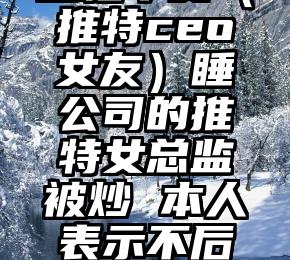 全程干货（推特ceo女友）睡公司的推特女总监被炒 本人表示不后悔，