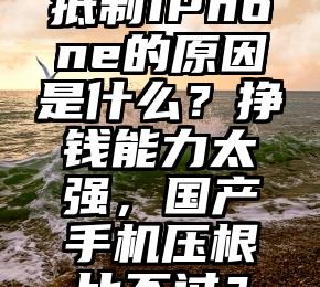 抵制iPhone的原因是什么？挣钱能力太强，国产手机压根比不过？