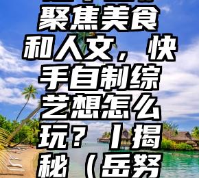 《岳努力越幸运》聚焦美食和人文，快手自制综艺想怎么玩？丨揭秘（岳努力越幸运直播）