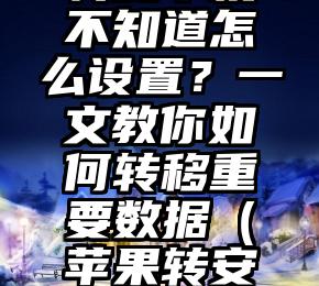 iPhone转安卓机不知道怎么设置？一文教你如何转移重要数据（苹果转安卓数据怎么转回来）