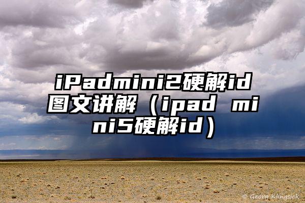 iPadmini2硬解id图文讲解（ipad mini5硬解id）