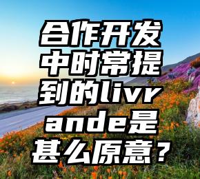 合作开发中时常提到的livrande是甚么原意？