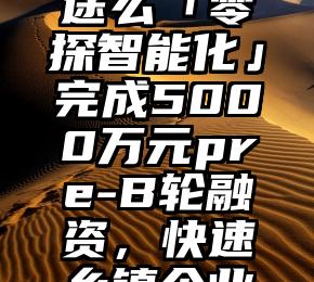 Web3.0有“钱”途么「零探智能化」完成5000万元pre-B轮融资，快速乡镇企业锂离子发展