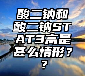 酸二钠和酸二钠STAT3高是甚么情形？？