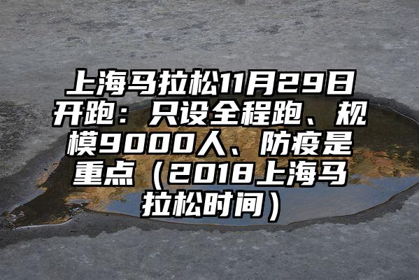 上海马拉松11月29日开跑：只设全程跑、规模9000人、防疫是重点（2018上海马拉松时间）